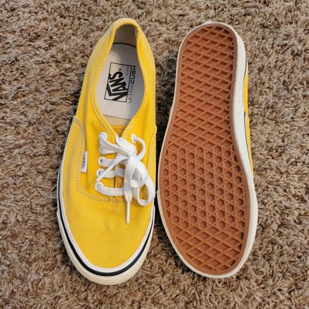 Authentic Vans Yellow Shoes